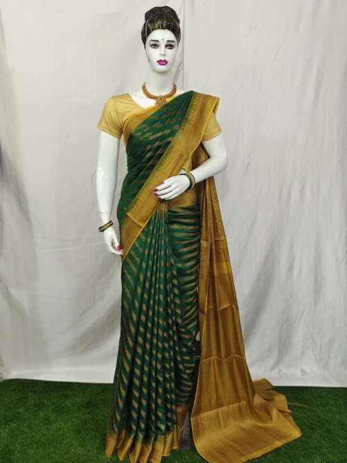Banarasi Green Color Saree