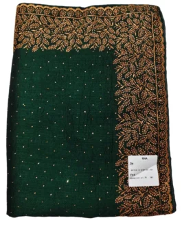 Green Colour Vichithra Silk Designer Saree With Work Blouse