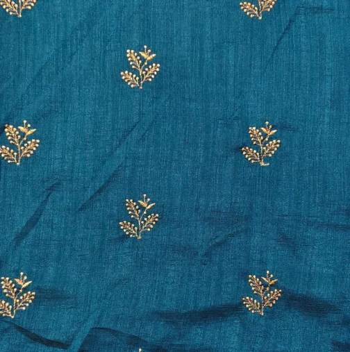 Dark Wine Colour Vichithra Silk Designer Saree With Work Blouse - Image 2