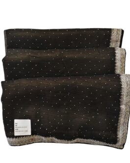 Black Colour Jimmy Choo Designer Saree With Work Border