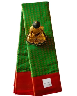 Banarasi silk saree green color full butta