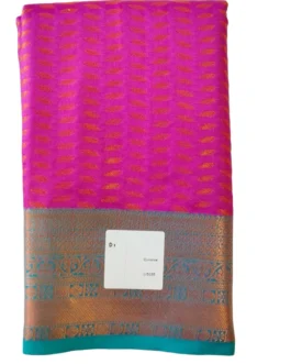Banarasi silk saree megentha color full butta