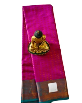 Banarasi silk saree megentha color full butta