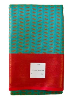 Banarasi silk saree light ramagreen