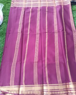 SEMI MYSORE SILK SAREE BIG BORDER