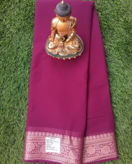 CHIFFON SAREE WITH RICH BORDER PREMIUM