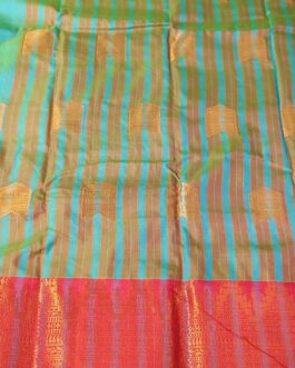 KANJIVARAM SILK SAREE BEAUTIFUL BUTTA WITH RICH BORDER.