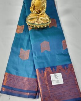 KANJIVARAM SILK SAREE BEAUTIFUL BUTTA WITH RICH BORDER.