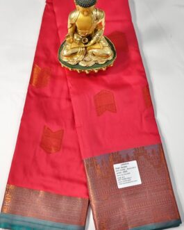 KANJIVARAM SILK SAREE BEAUTIFUL BUTTA WITH RICH BORDER.