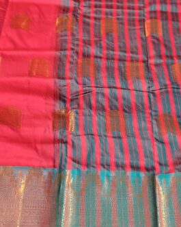 KANJIVARAM SILK SAREE BEAUTIFUL BUTTA WITH RICH BORDER.