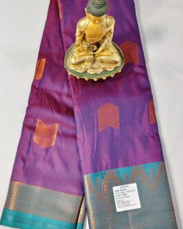 KANJIVARAM SILK SAREE BEAUTIFUL BUTTA WITH RICH BORDER.