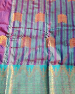 KANJIVARAM SILK SAREE BEAUTIFUL BUTTA WITH RICH BORDER.