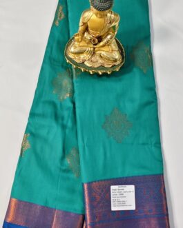 KANJIVARAM SILK SAREE BEAUTIFUL BUTTA WITH RICH BORDER.