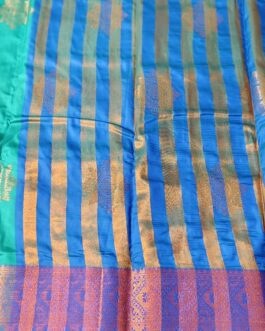 KANJIVARAM SILK SAREE BEAUTIFUL BUTTA WITH RICH BORDER.