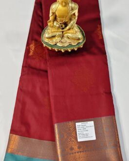KANJIVARAM SILK SAREE BEAUTIFUL BUTTA WITH RICH BORDER.