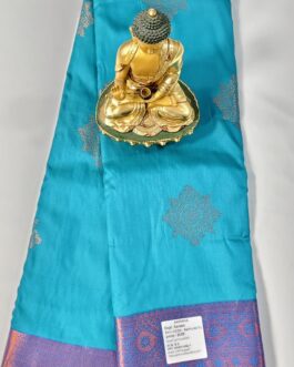 KANJIVARAM SILK SAREE BEAUTIFUL BUTTA WITH RICH BORDER.