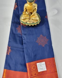 KANJIVARAM SILK SAREE BEAUTIFUL BUTTA WITH RICH BORDER.
