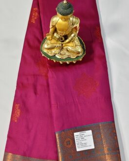 KANJIVARAM SILK SAREE BEAUTIFUL BUTTA WITH RICH BORDER.