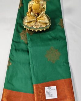 KANJIVARAM SILK SAREE BEAUTIFUL BUTTA WITH RICH BORDER.