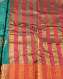 KANJIVARAM SILK SAREE BEAUTIFUL BUTTA WITH RICH BORDER.