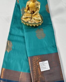 KANJIVARAM SILK SAREE BEAUTIFUL BUTTA WITH RICH BORDER.