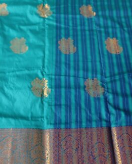 KANJIVARAM SILK SAREE BEAUTIFUL BUTTA WITH RICH BORDER.
