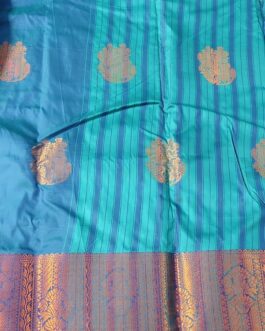 KANJIVARAM SILK SAREE BEAUTIFUL BUTTA WITH RICH BORDER.