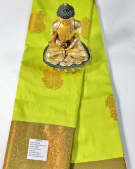 KANJIVARAM SILK SAREE BEAUTIFUL BUTTA WITH RICH BORDER.