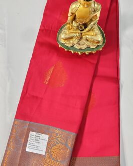 KANJIVARAM SILK SAREE BEAUTIFUL BUTTA WITH RICH BORDER.