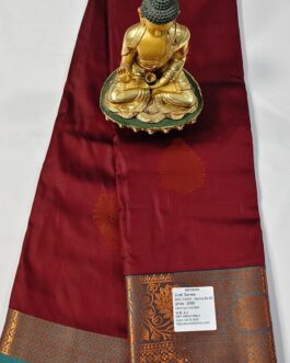 KANJIVARAM SILK SAREE BEAUTIFUL BUTTA WITH RICH BORDER.