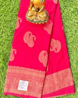 SEMI MYSORE SILK WITH VISCOSE SAREE