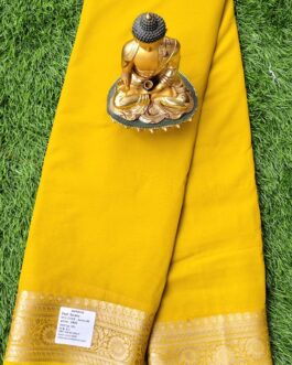 CHIFFON SAREE WITH RICH BORDER PREMIUM.