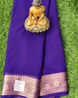 CHIFFON SAREE WITH RICH BORDER PREMIUM.