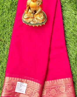 CHIFFON SAREE WITH RICH BORDER PREMIUM