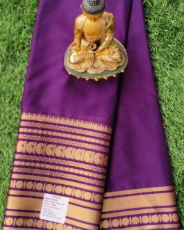 SEMI MYSORE SILK SAREE BIG BORDER