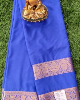 SEMI MYSORE SILK SAREE BIG BORDER