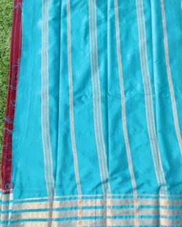SEMI MYSORE SILK SAREE FLOWER DESIGN BIG BORDER