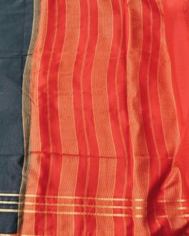 SEMI MYSORE SILK SAREE CONTRAST BORDER PREMIUM
