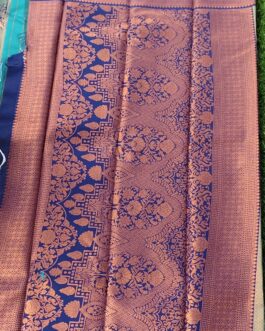 BANARASI SILK SAREE PEACOCK BUTTA WITH RICH BORDER