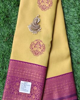 BANARASI SILK SAREE PEACOCK BUTTA WITH RICH BORDER