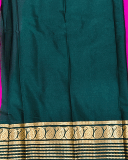 Semi mysore silk saree big border premium