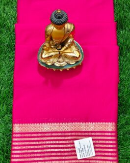 Semi mysore silk saree rich border