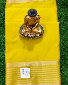 Semi mysore silk saree rich border