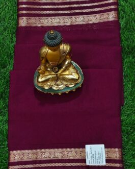 Semi mysore silk saree unique border