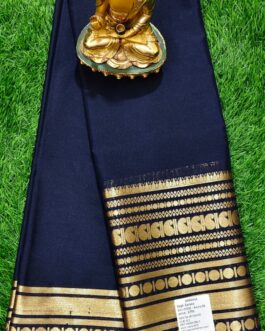 black colour semi mysore silk saree
